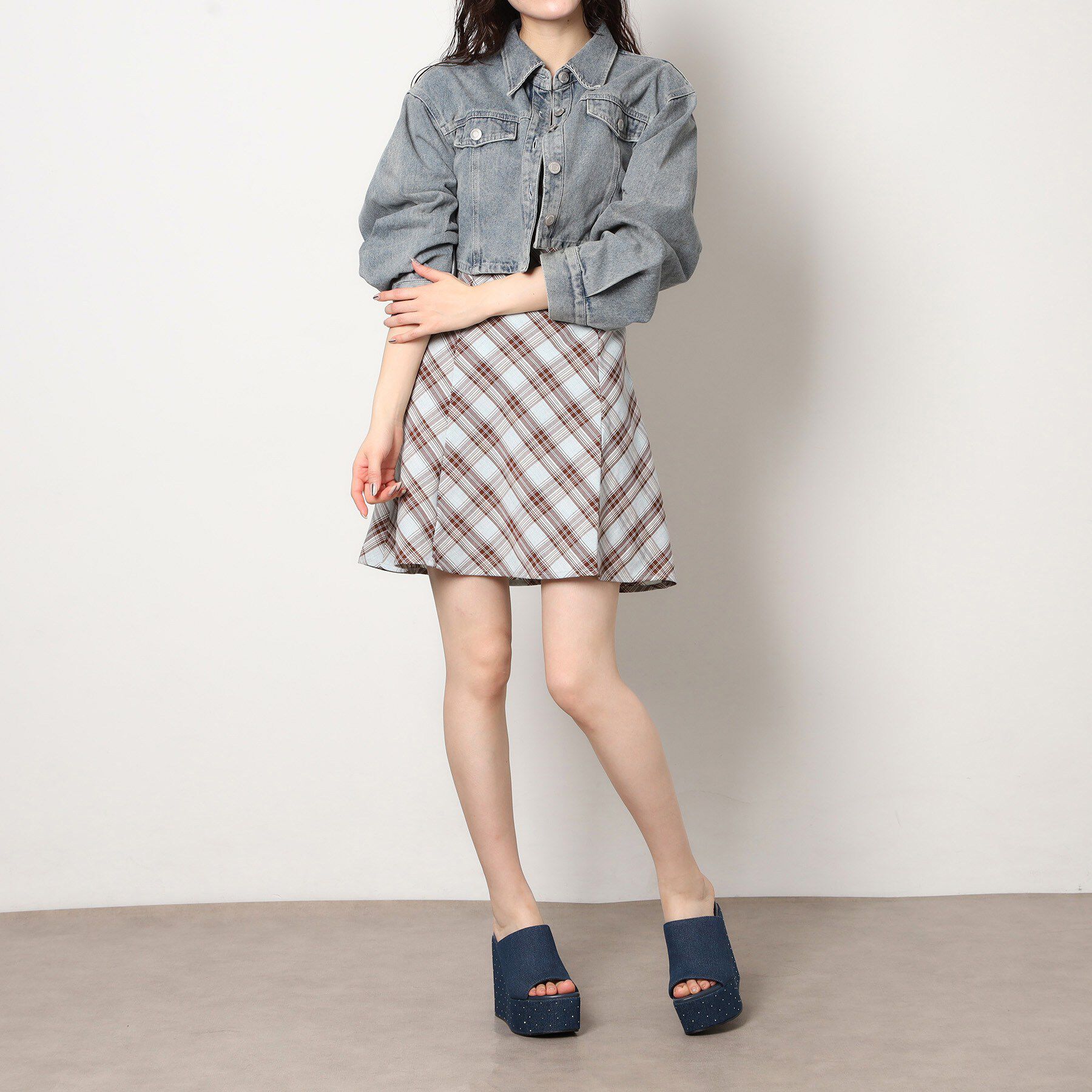 ESPERANZA「ラインストーンウエッジミュール」|サンダル|