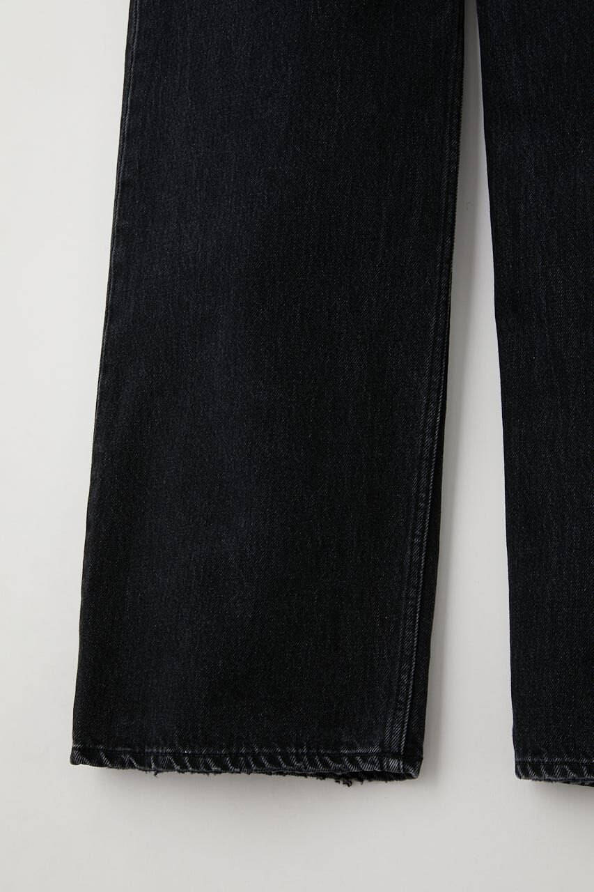 MOUSSY「HIGH WAIST BLACK STRAIGHT」|デニム|