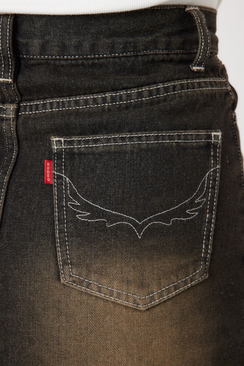 RODEO CROWNS「フロントスリットデニムスカート」|スカート|