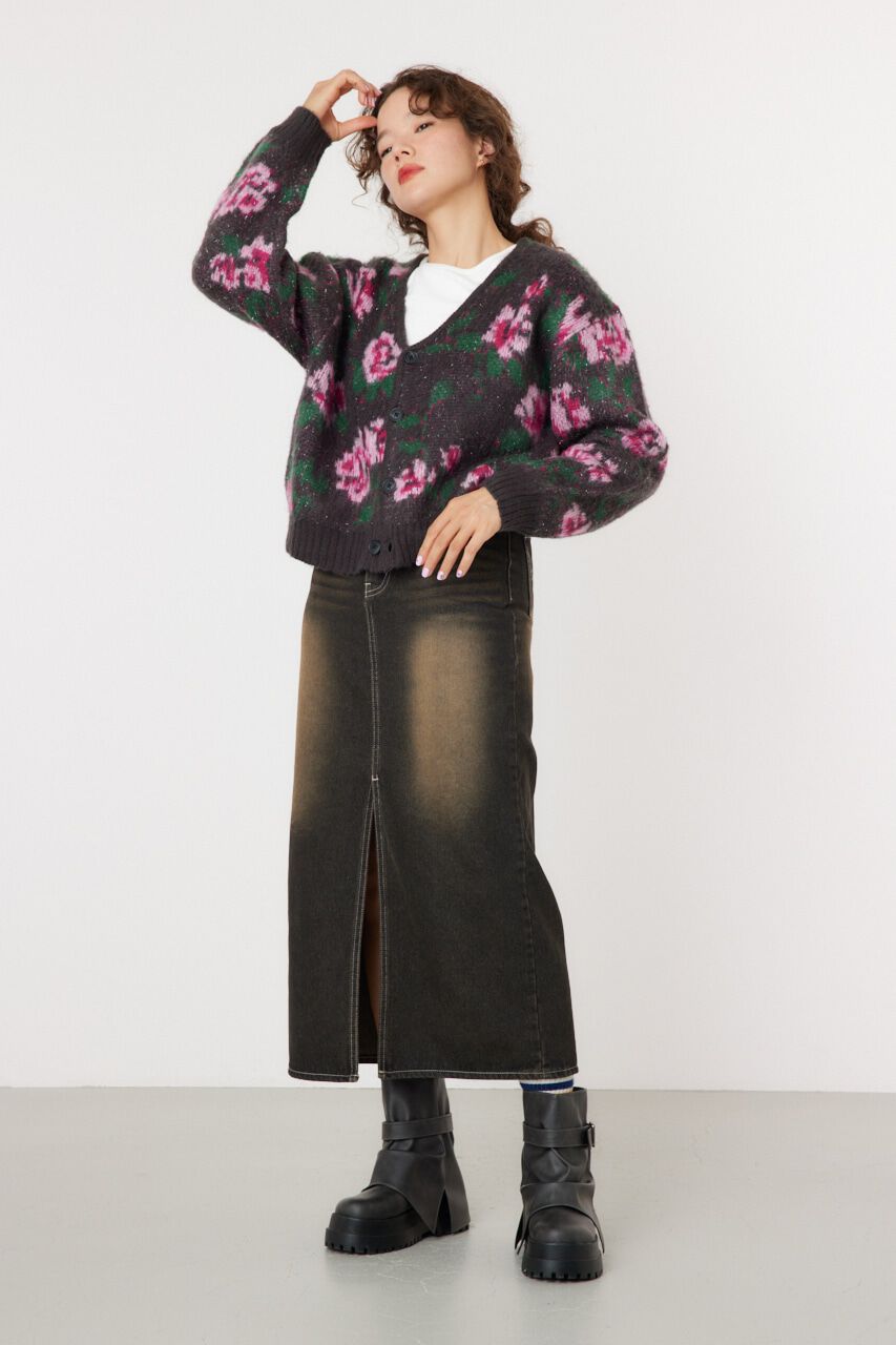 RODEO CROWNS「フロントスリットデニムスカート」|スカート|