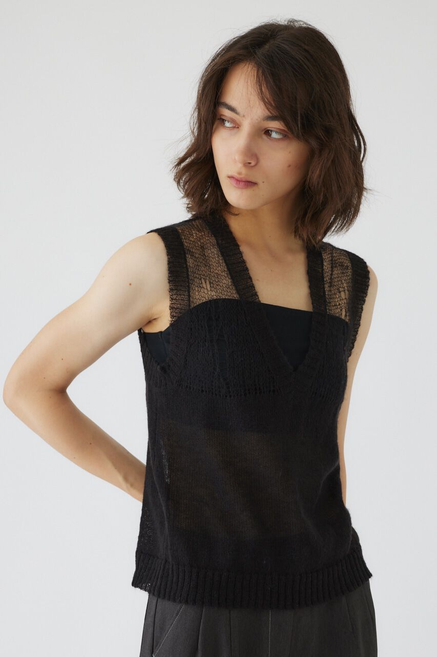 RIM.ARK 「Mohair mix minimum knit vest」|ニット・セーター|