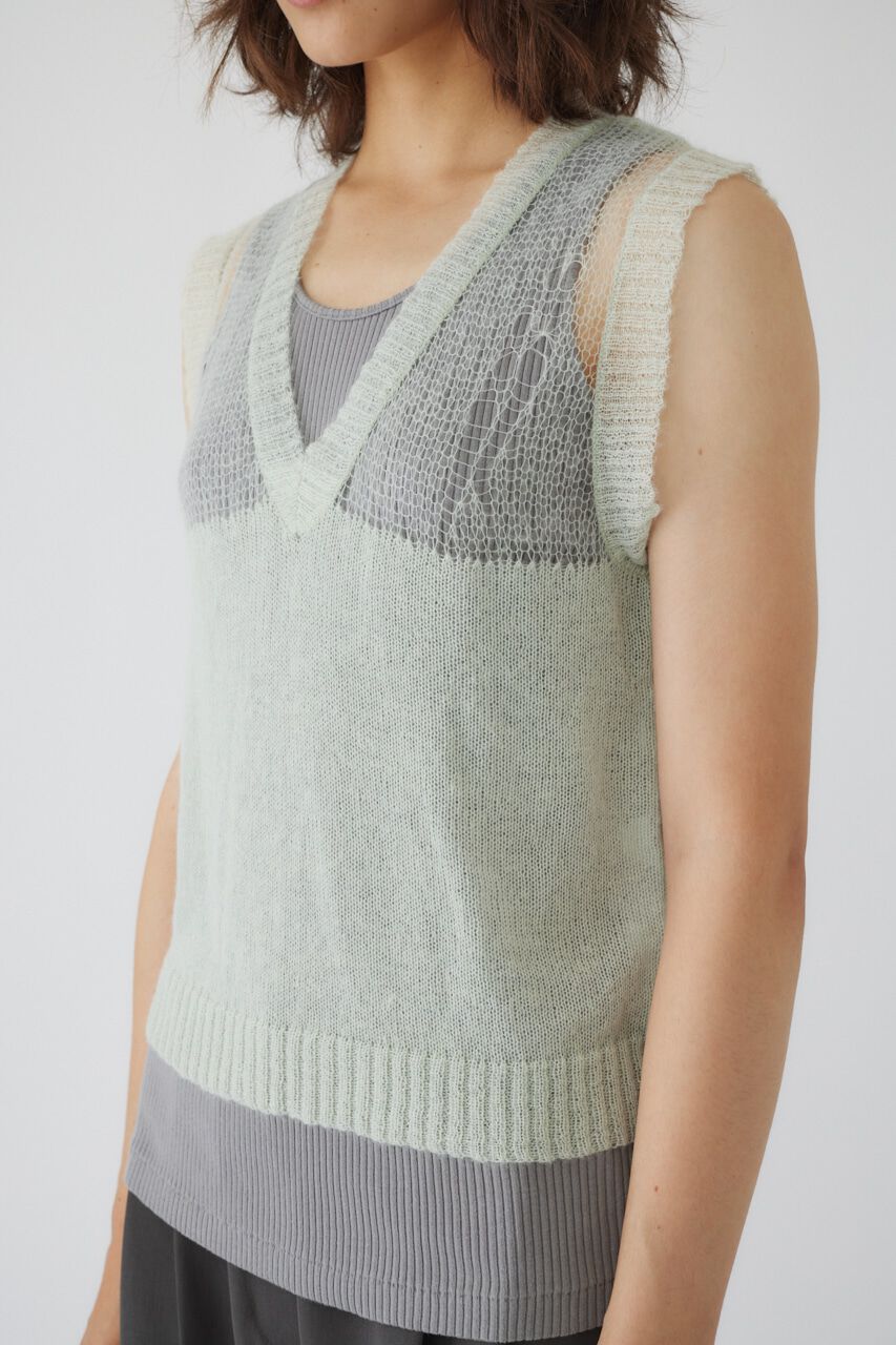 RIM.ARK 「Mohair mix minimum knit vest」|ニット・セーター|