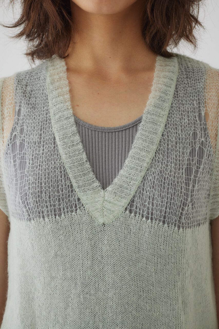 RIM.ARK 「Mohair mix minimum knit vest」|ニット・セーター|
