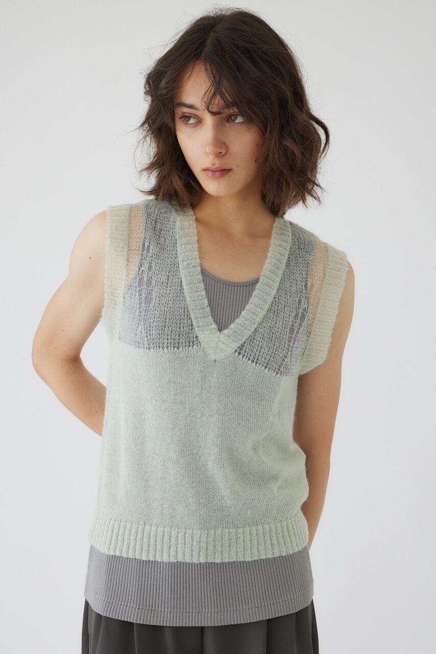RIM.ARK 「Mohair mix minimum knit vest」|ニット・セーター|