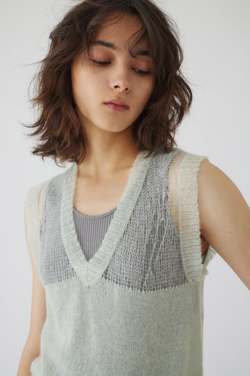RIM.ARK 「Mohair mix minimum knit vest」|ニット・セーター|