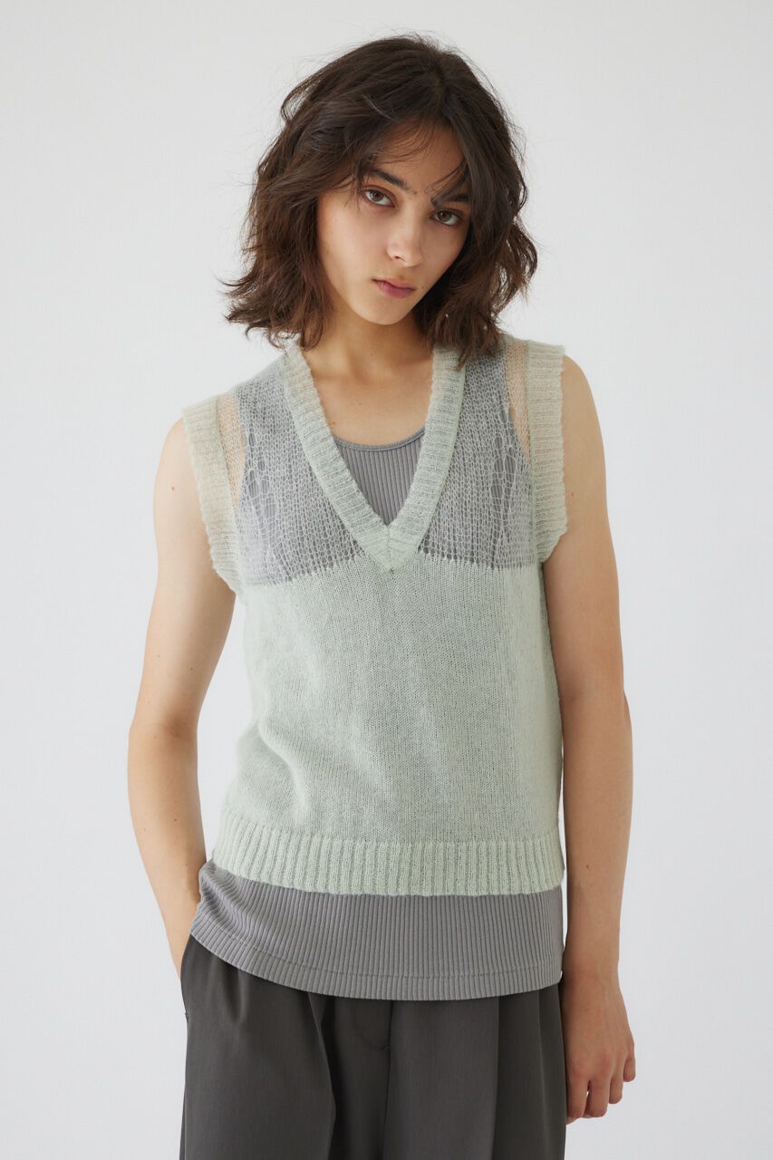 RIM.ARK 「Mohair mix minimum knit vest」|ニット・セーター|