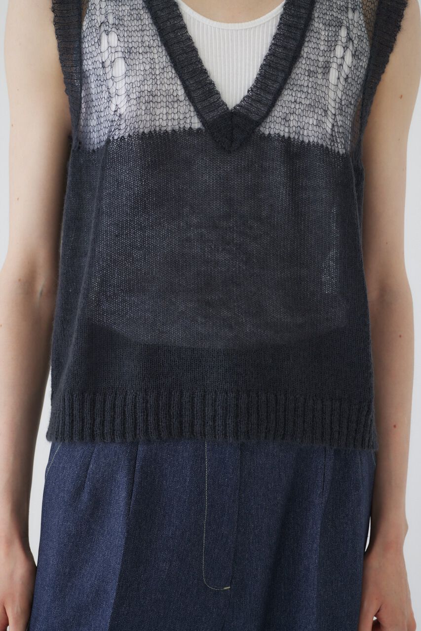 RIM.ARK 「Mohair mix minimum knit vest」|ニット・セーター|