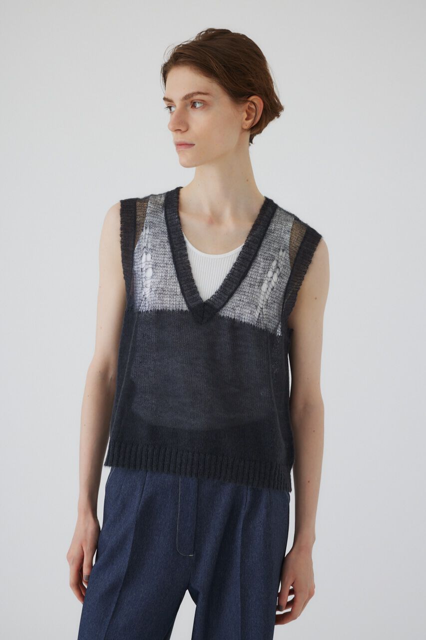 RIM.ARK 「Mohair mix minimum knit vest」|ニット・セーター|