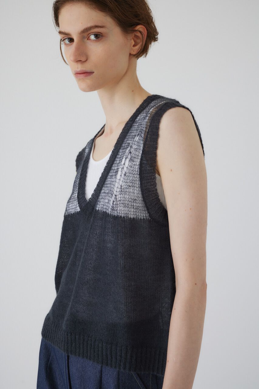 RIM.ARK 「Mohair mix minimum knit vest」|ニット・セーター|