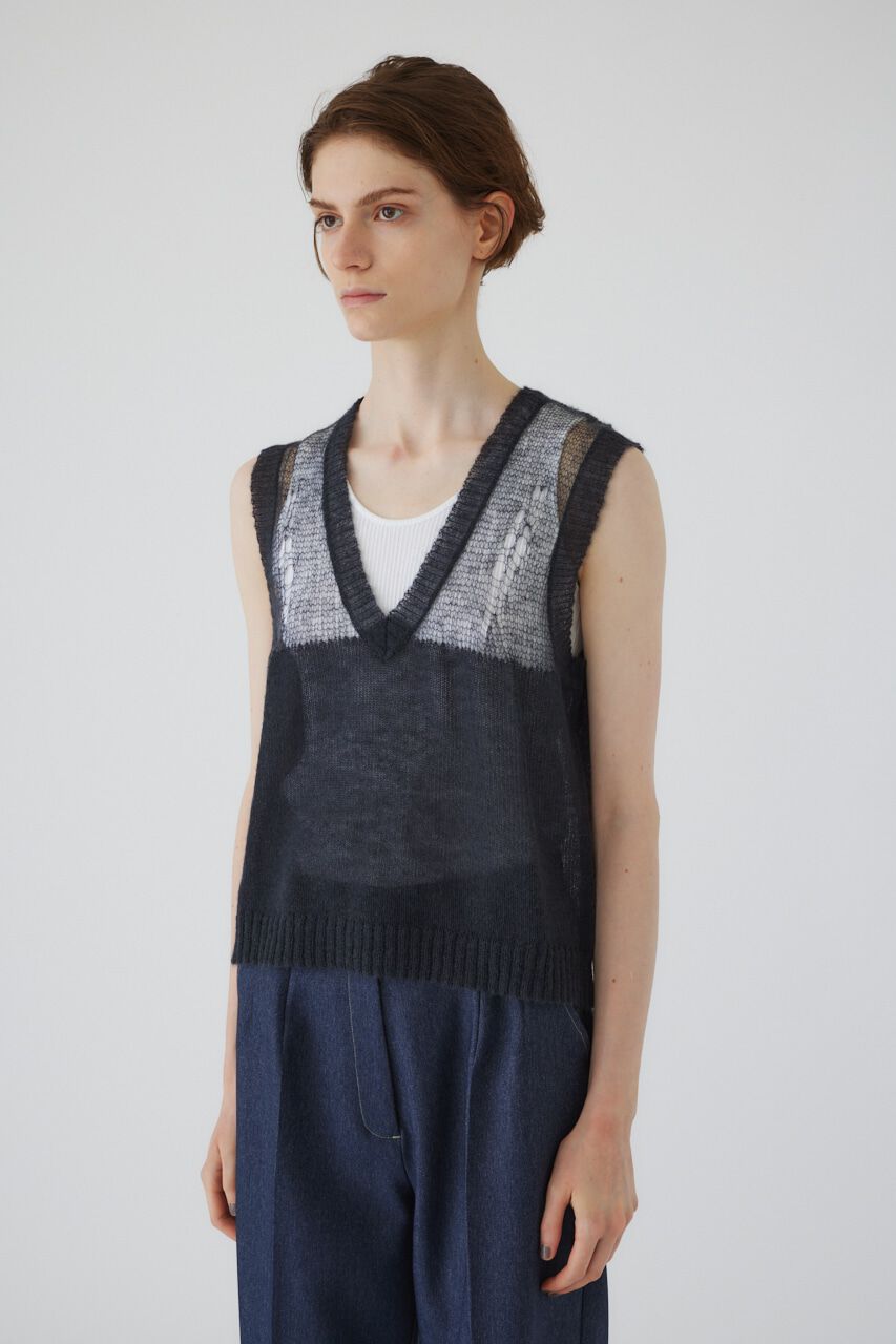 RIM.ARK 「Mohair mix minimum knit vest」|ニット・セーター|