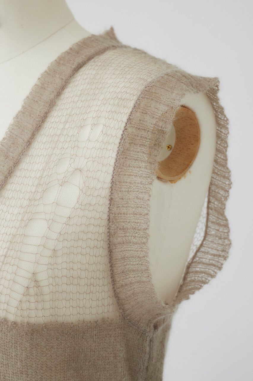RIM.ARK 「Mohair mix minimum knit vest」|ニット・セーター|