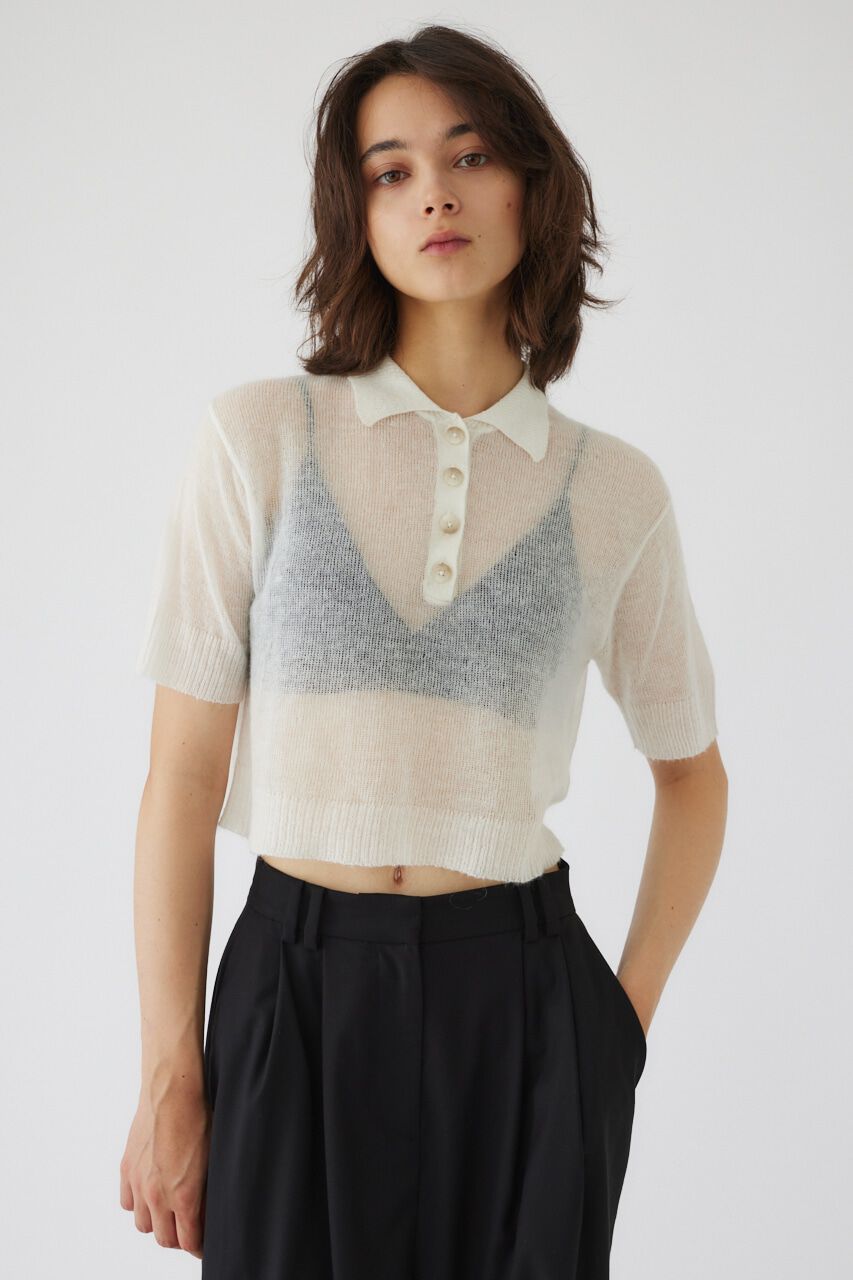 RIM.ARK 「Mohair polo knit」|ニット・セーター|WHT