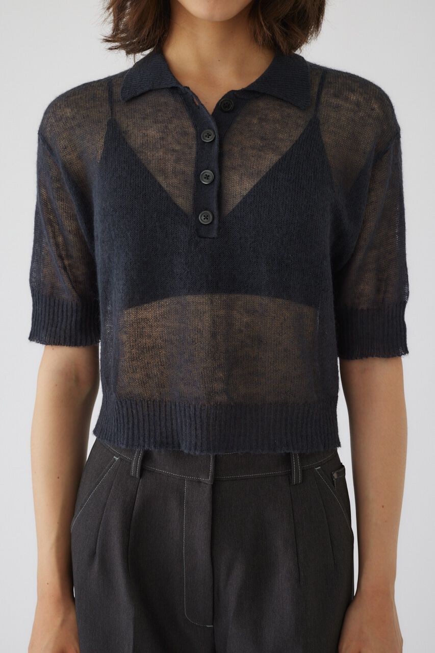 RIM.ARK 「Mohair polo knit」|ニット・セーター|D/GRY3