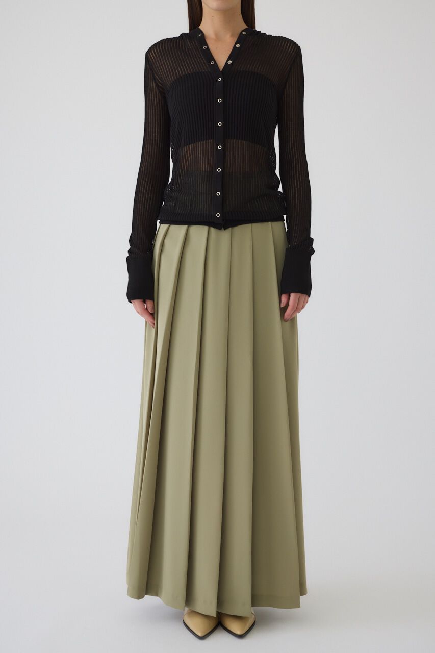 RIM.ARK 「Sheer ribbed hoodie」|ニット・セーター|