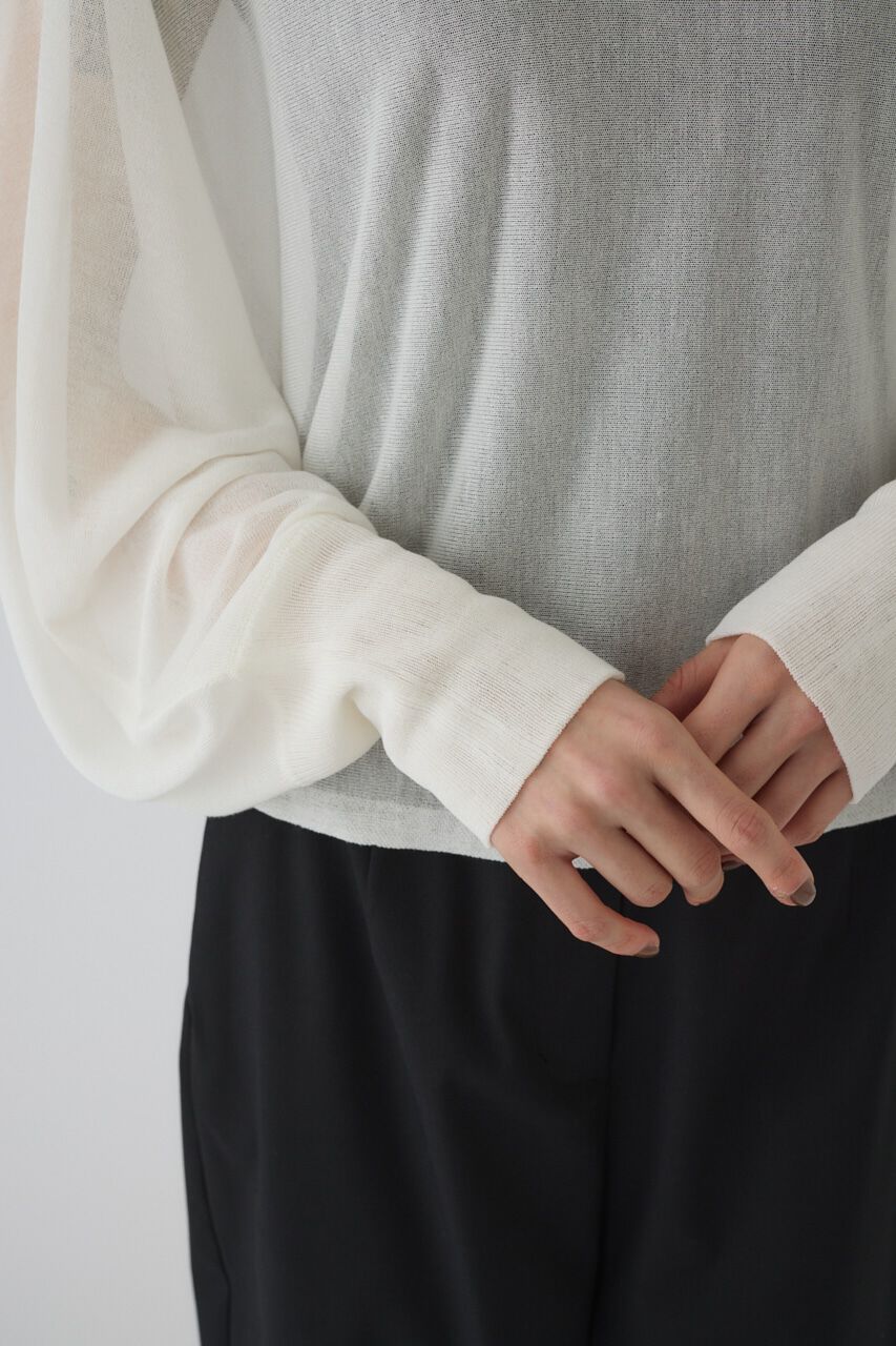 RIM.ARK 「Sheer dolman knit tops」|ニット・セーター|