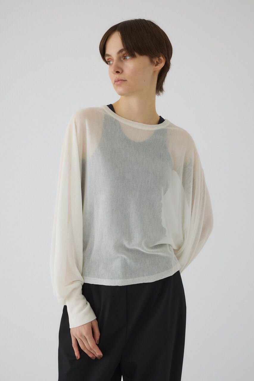 RIM.ARK 「Sheer dolman knit tops」|ニット・セーター|