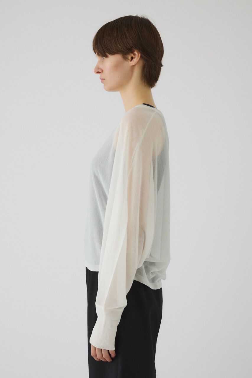 RIM.ARK 「Sheer dolman knit tops」|ニット・セーター|