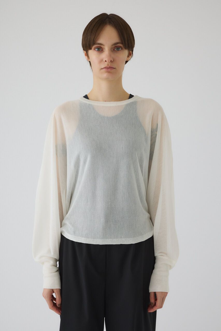 RIM.ARK 「Sheer dolman knit tops」|ニット・セーター|