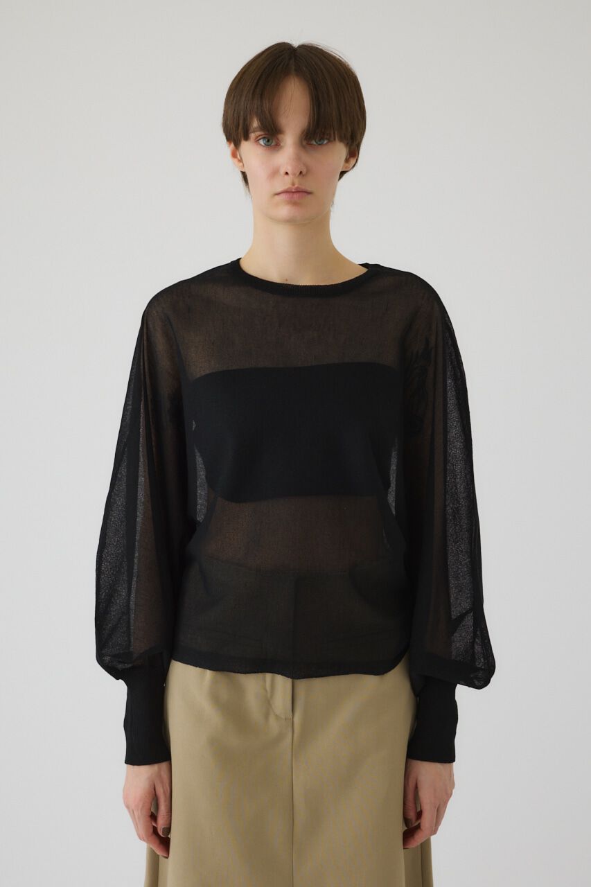 RIM.ARK 「Sheer dolman knit tops」|ニット・セーター|