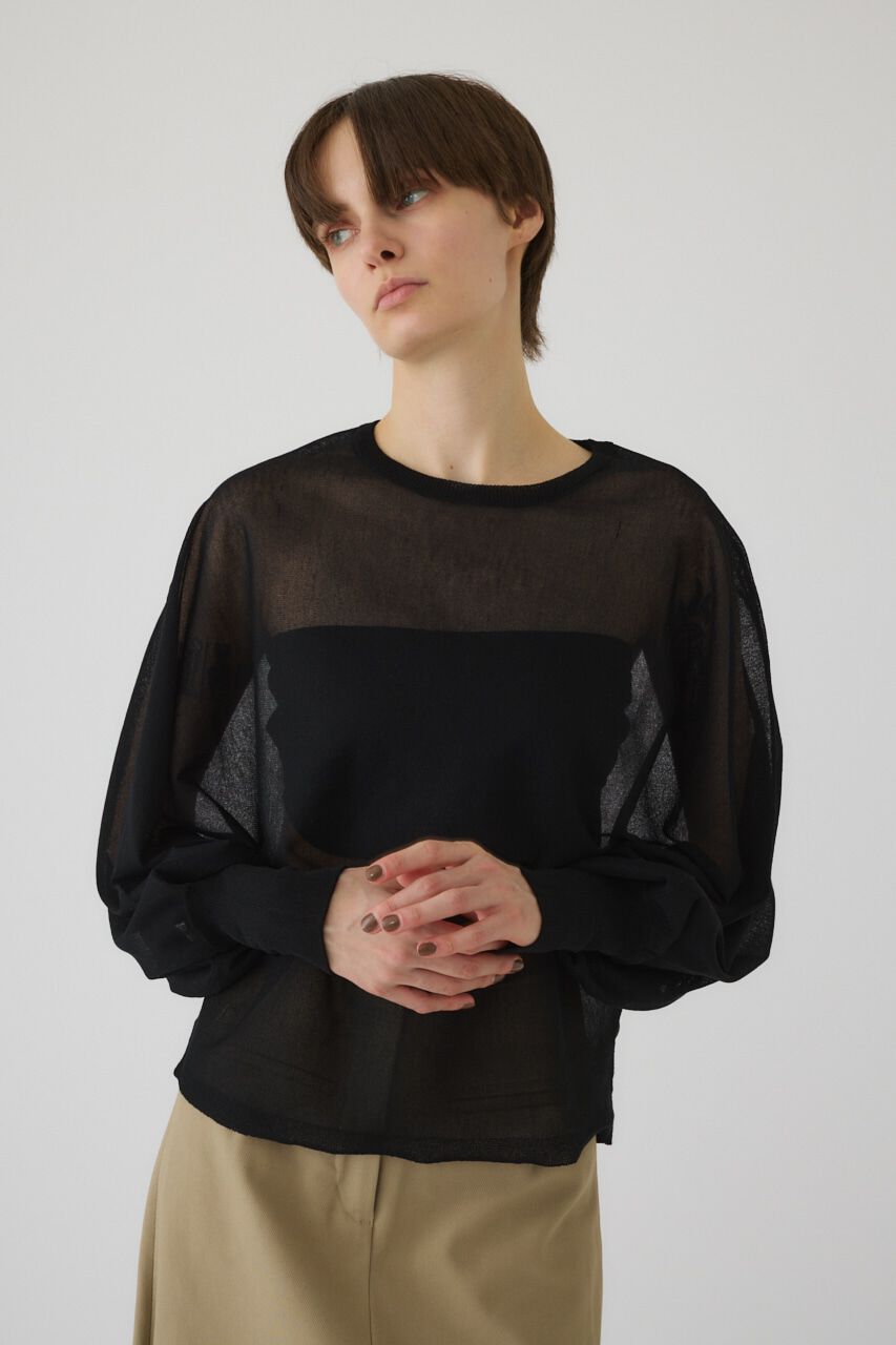 RIM.ARK 「Sheer dolman knit tops」|ニット・セーター|