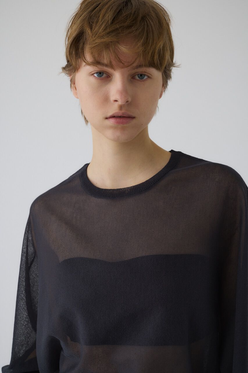 RIM.ARK 「Sheer dolman knit tops」|ニット・セーター|