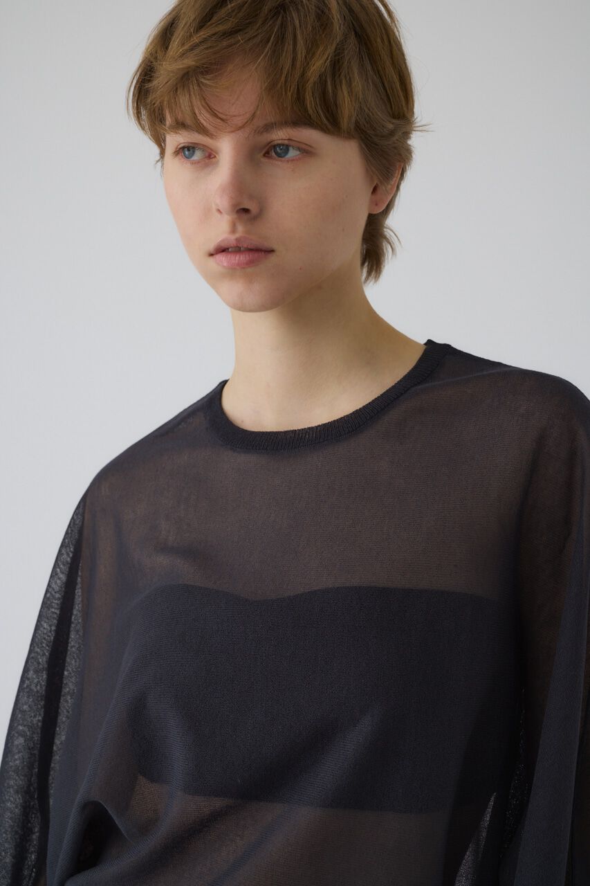 RIM.ARK 「Sheer dolman knit tops」|ニット・セーター|