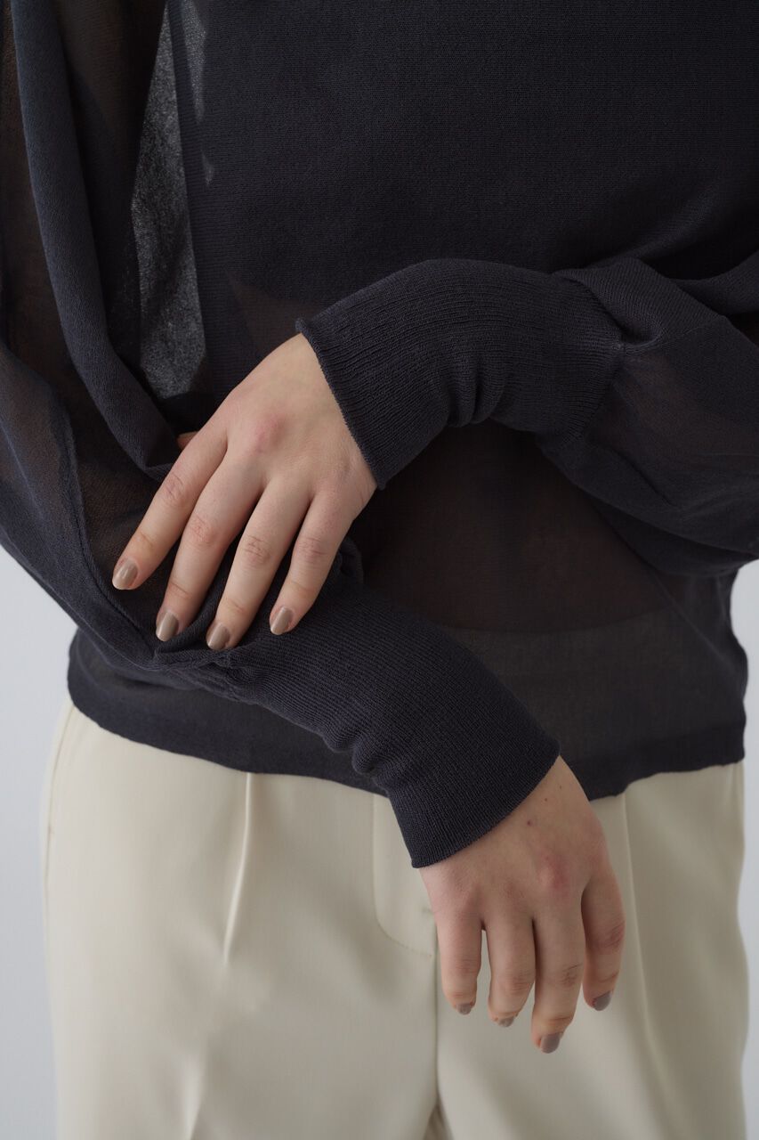 RIM.ARK 「Sheer dolman knit tops」|ニット・セーター|
