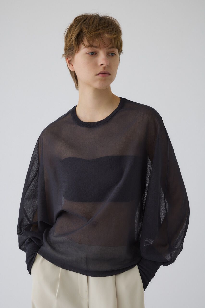 RIM.ARK 「Sheer dolman knit tops」|ニット・セーター|
