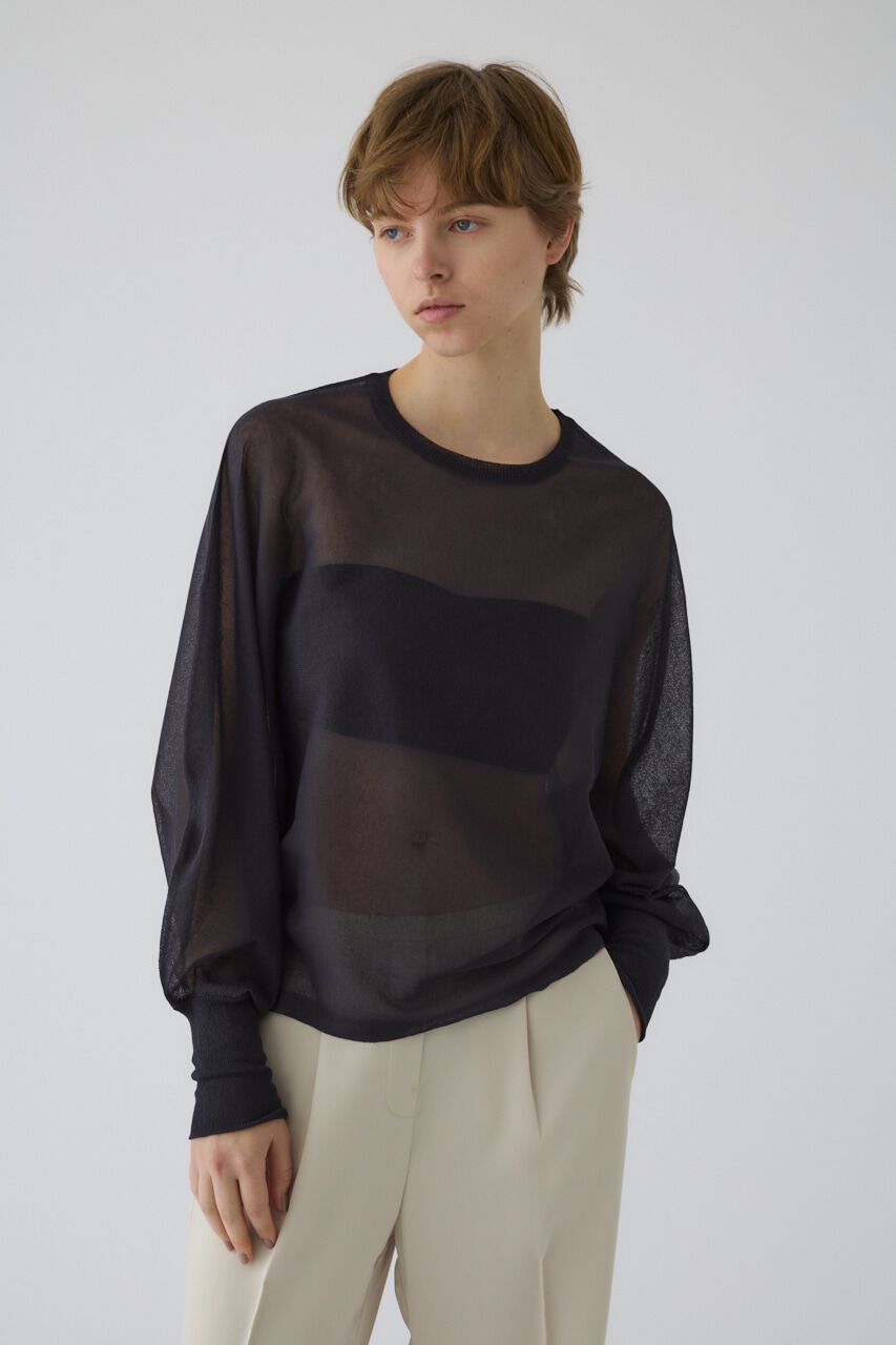 RIM.ARK 「Sheer dolman knit tops」|ニット・セーター|