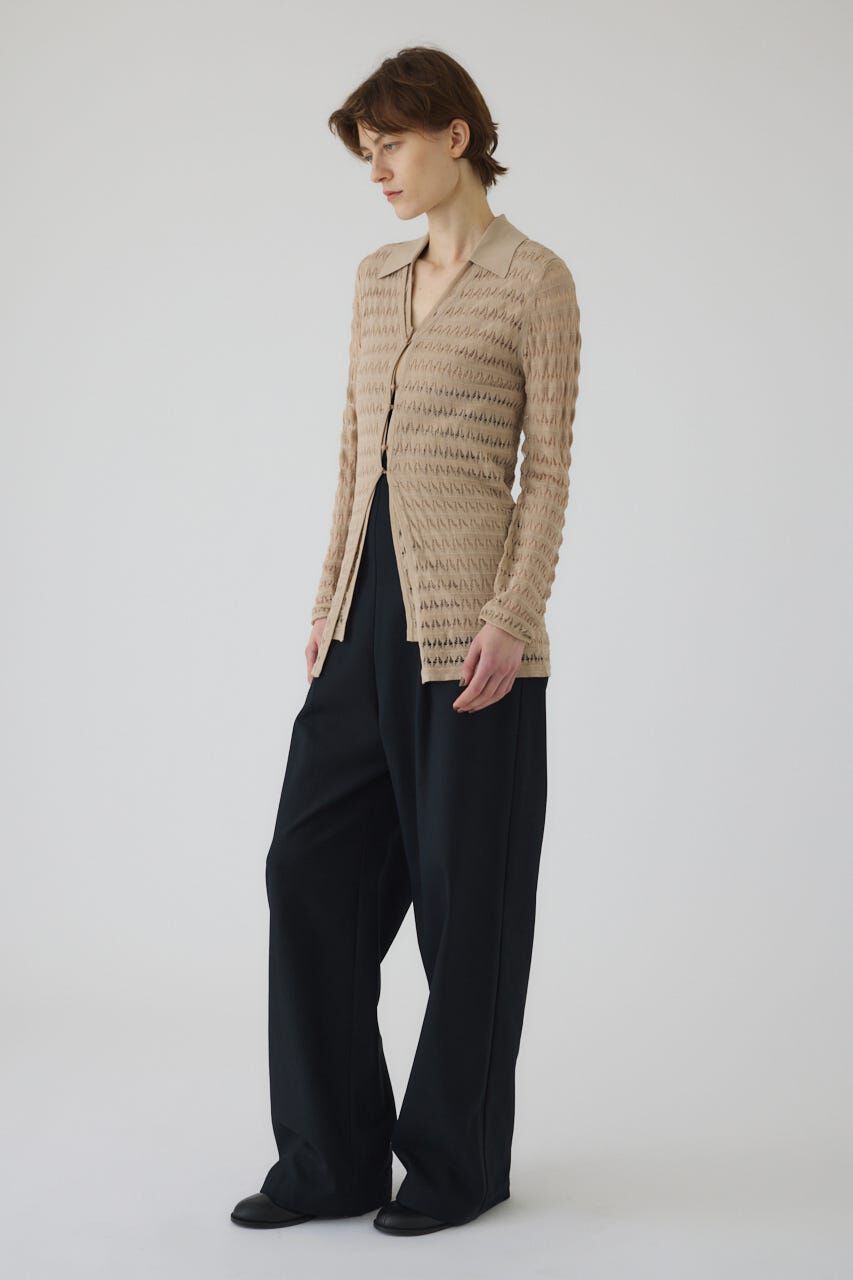 RIM.ARK 「Crochet open knit C/D」|カーディガン|