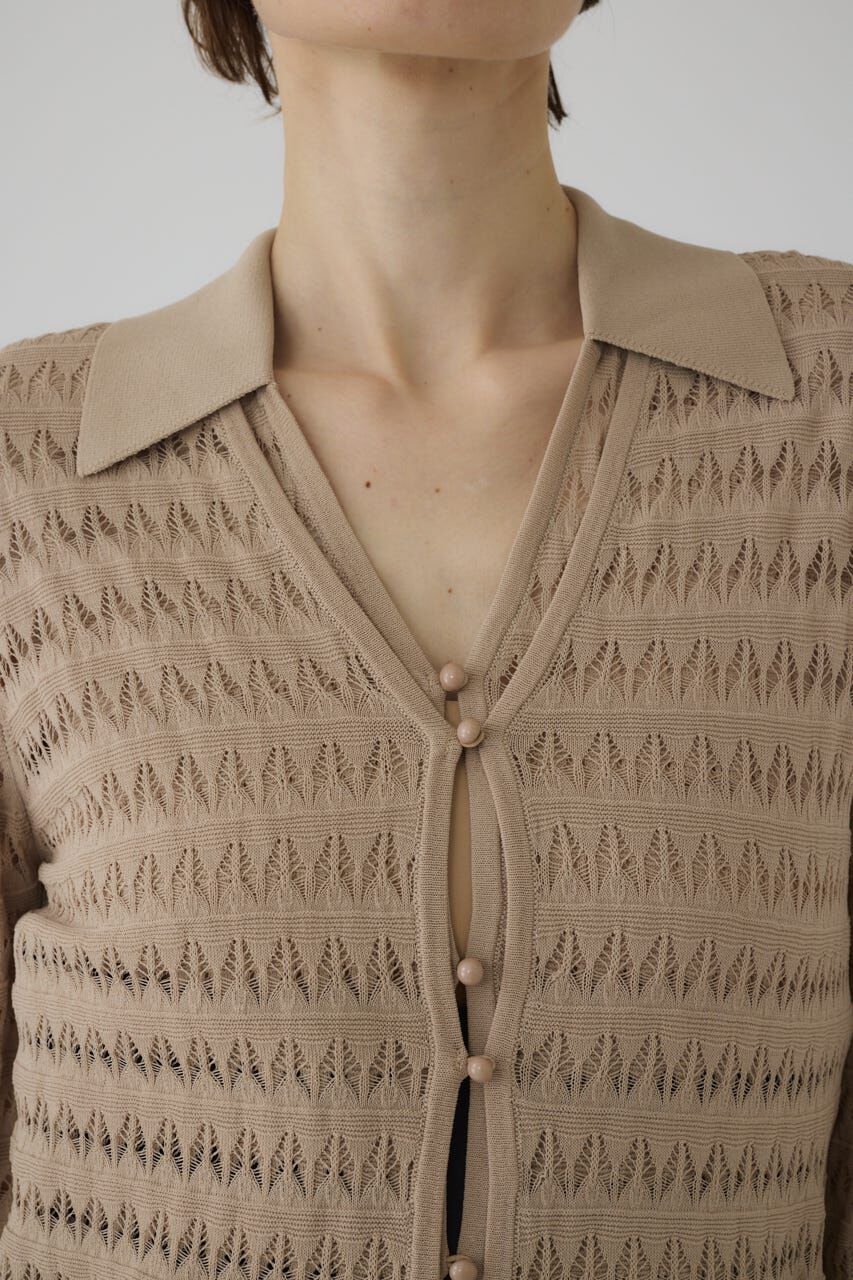 RIM.ARK 「Crochet collar knit tops」|ニット・セーター|BEG