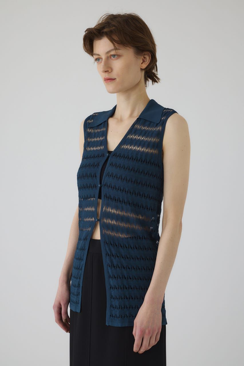 RIM.ARK 「Crochet collar knit tops」|ニット・セーター|BLU