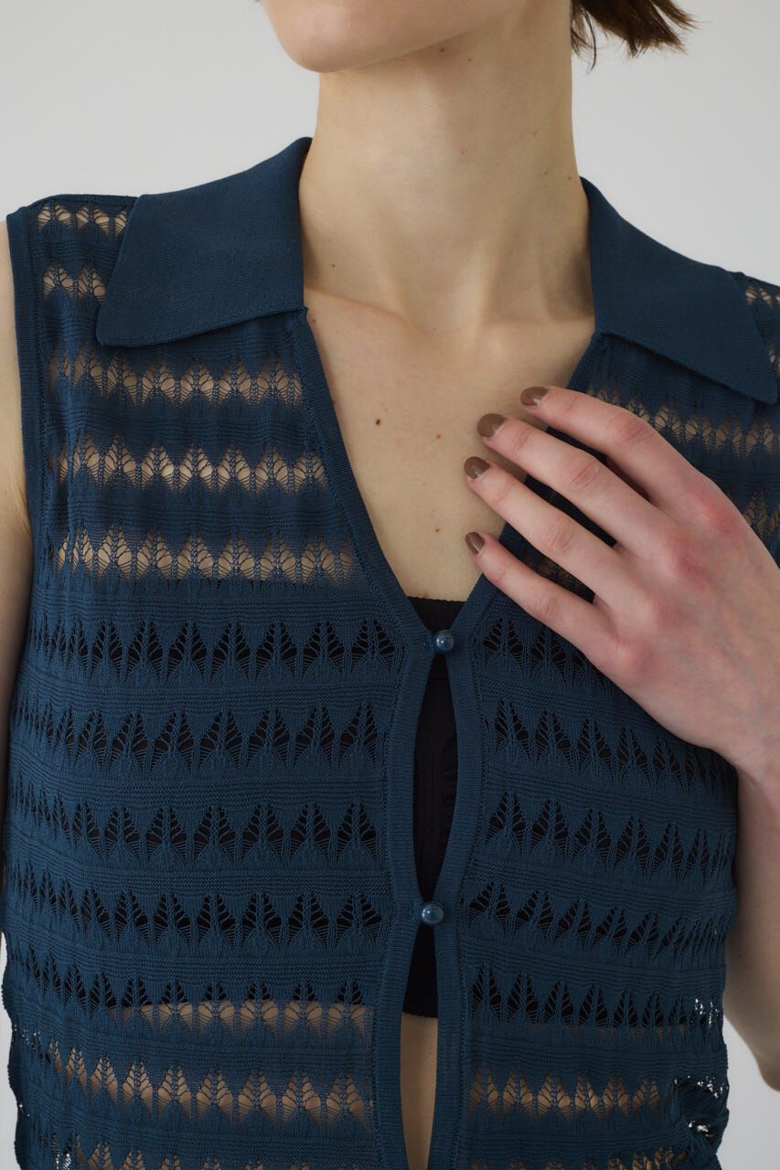 RIM.ARK 「Crochet collar knit tops」|ニット・セーター|