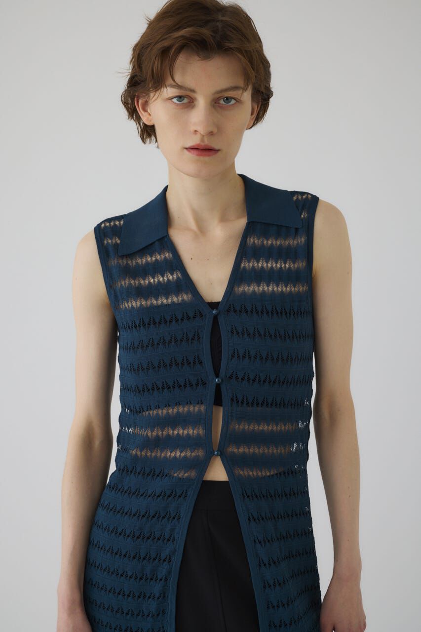 RIM.ARK 「Crochet collar knit tops」|ニット・セーター|