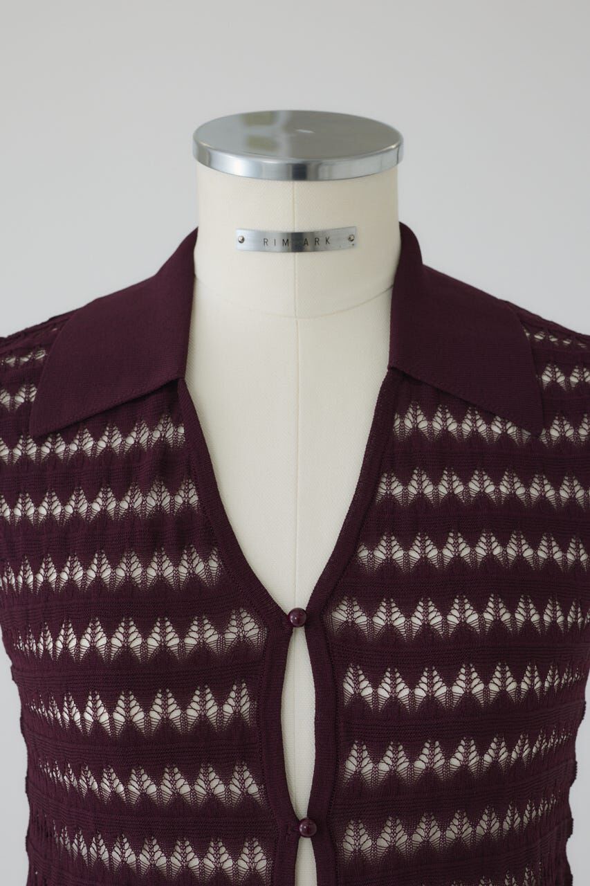 RIM.ARK 「Crochet collar knit tops」|ニット・セーター|