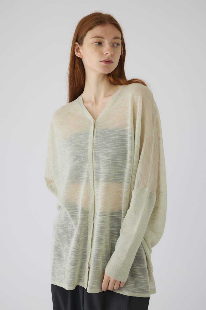 RIM.ARK 「Dry touch summer knit C/D」|カーディガン|L/YEL1