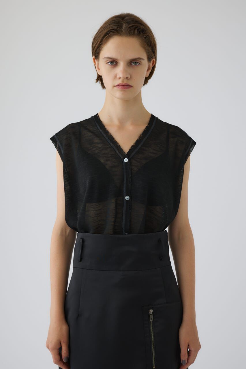 RIM.ARK 「Dry touch summer knit vest」|ニット・セーター|BLK
