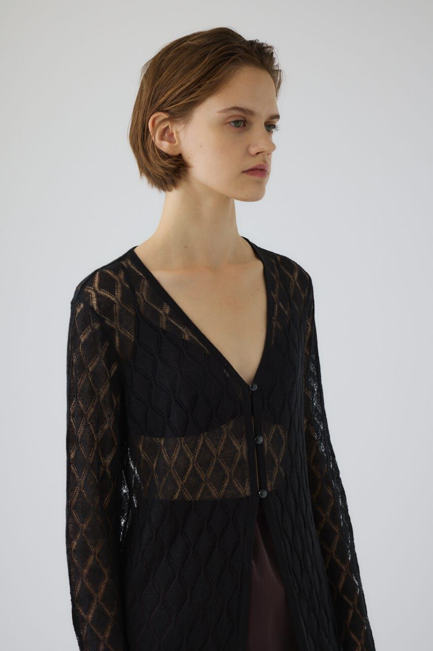 RIM.ARK 「Lace knit gown」|カーディガン|