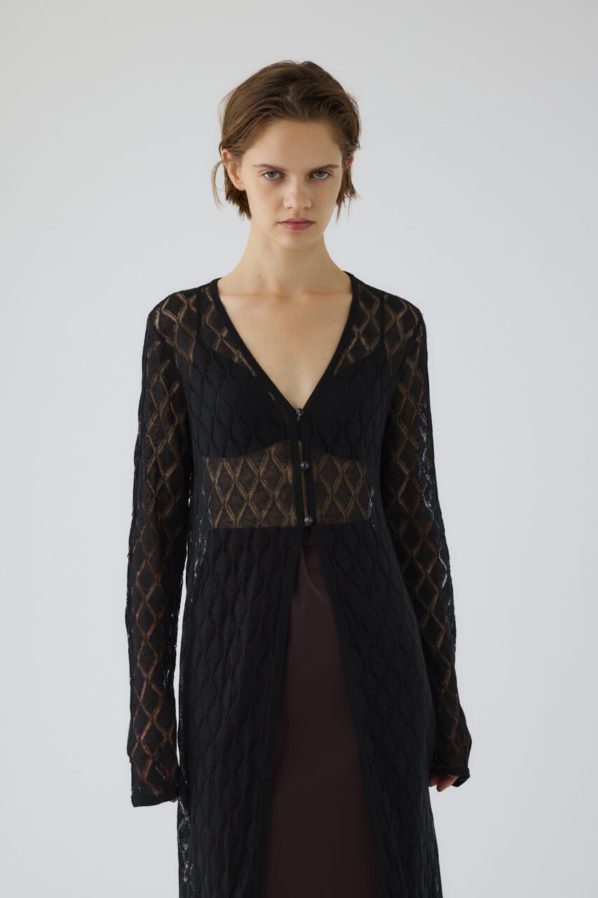 RIM.ARK 「Lace knit gown」|カーディガン|