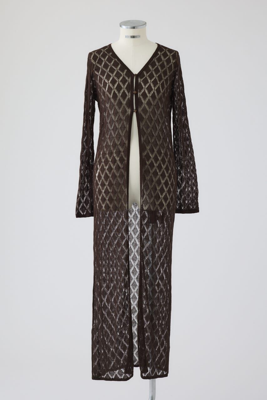 RIM.ARK 「Lace knit gown」|カーディガン|BRN
