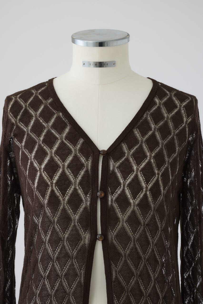 RIM.ARK 「Lace knit gown」|カーディガン|