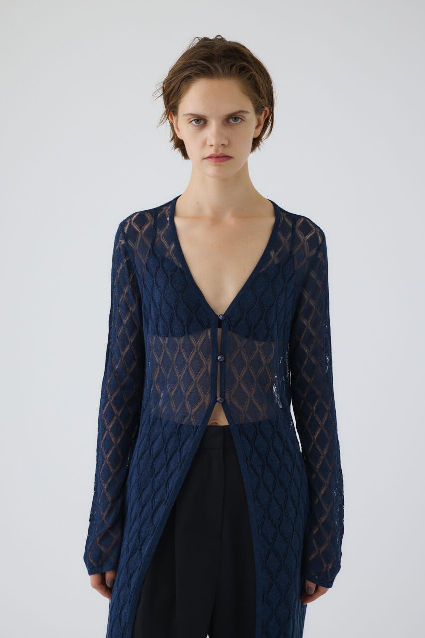 RIM.ARK 「Lace knit gown」|カーディガン|NVY