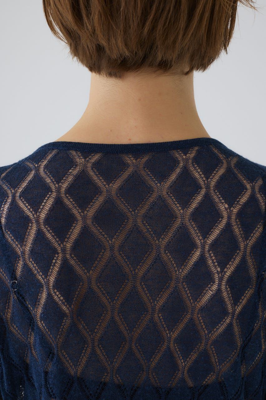 RIM.ARK 「Lace knit gown」|カーディガン|