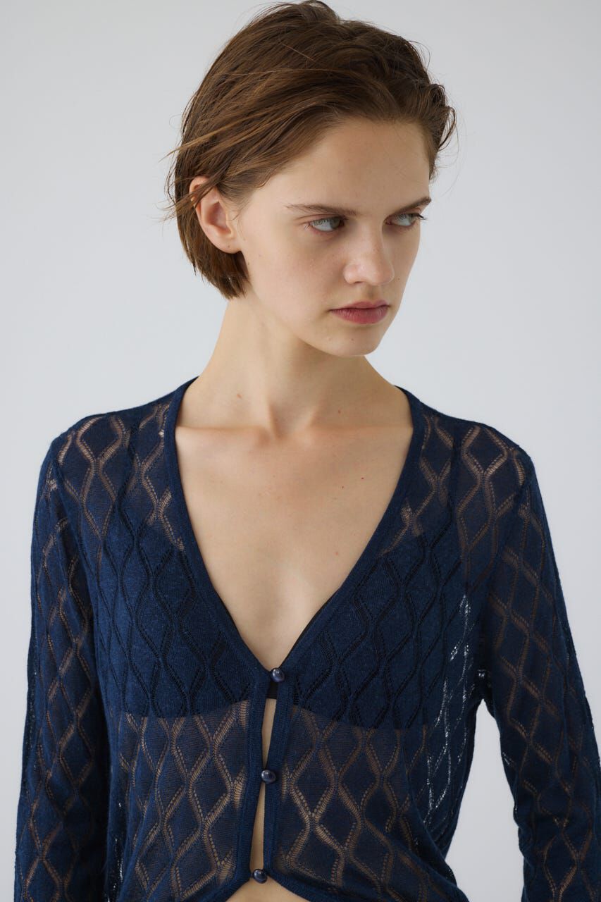 RIM.ARK 「Lace knit gown」|カーディガン|