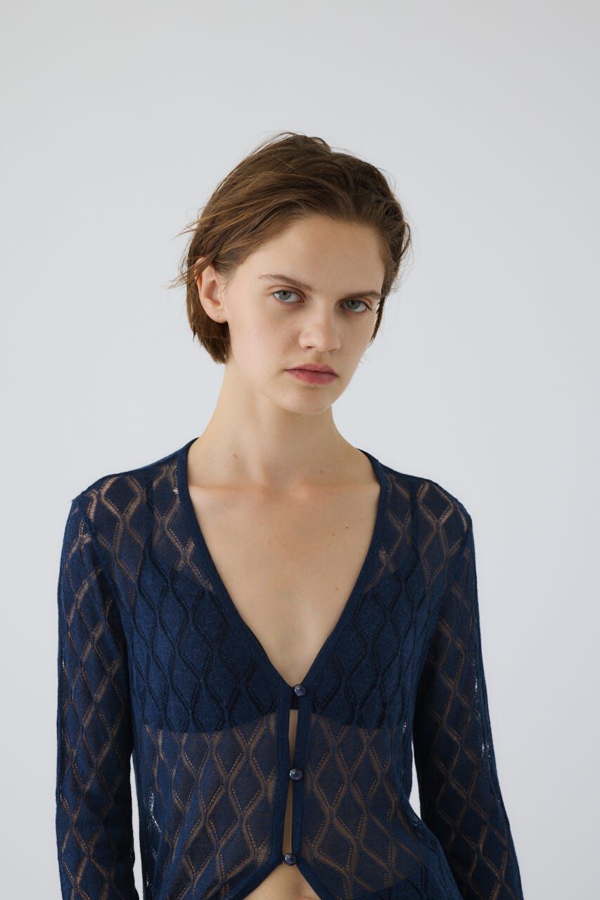 RIM.ARK 「Lace knit gown」|カーディガン|
