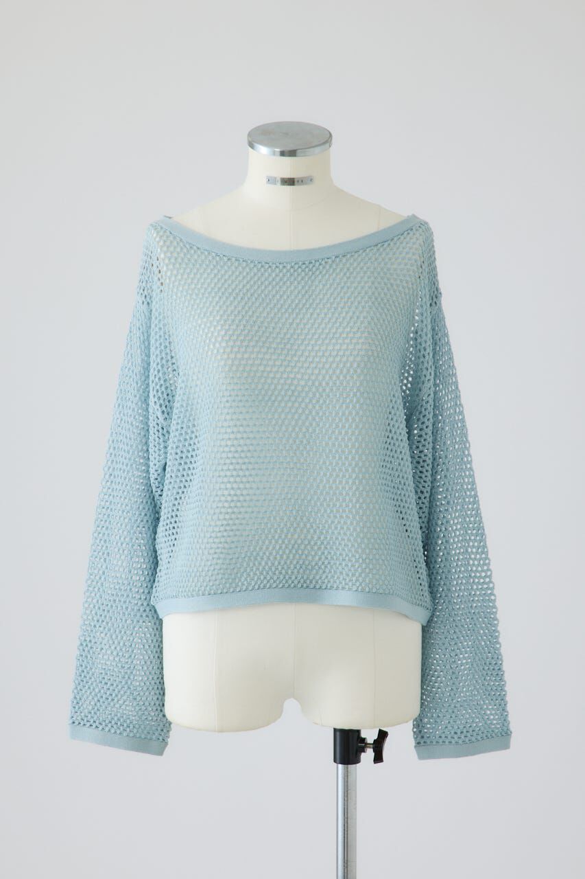 RIM.ARK 「See through long sleeve tops」|ニット・セーター|L/BLU1