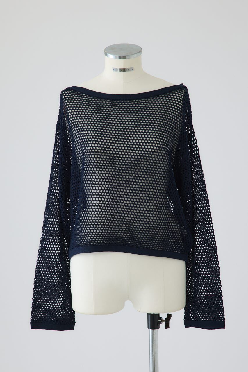 RIM.ARK 「See through long sleeve tops」|ニット・セーター|NVY