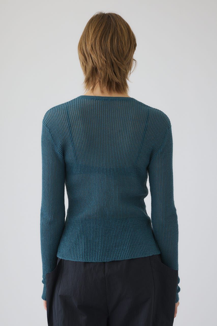 RIM.ARK 「Sheer rib spring knit」|ニット・セーター|