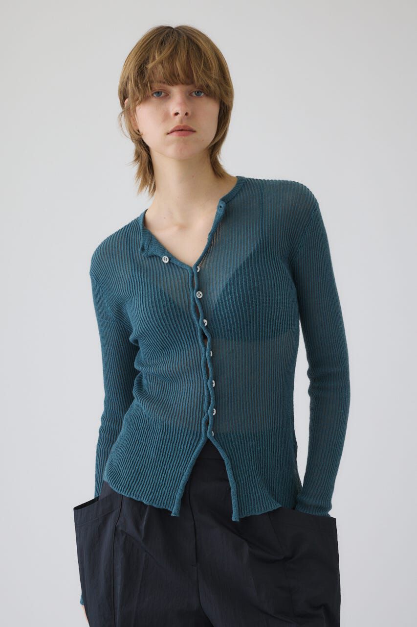 RIM.ARK 「Sheer rib spring knit」|ニット・セーター|