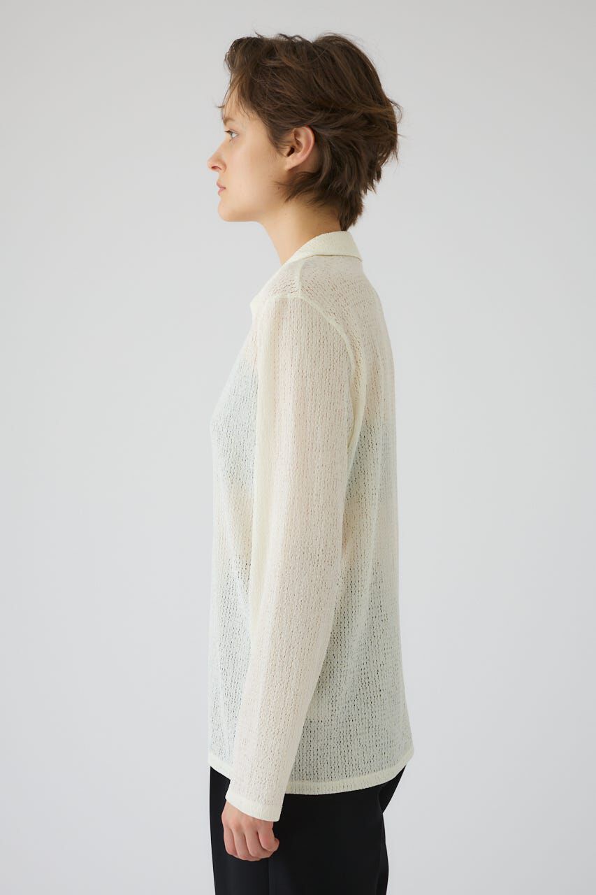 RIM.ARK 「Sheer lace hook tops」|シャツ・ブラウス|
